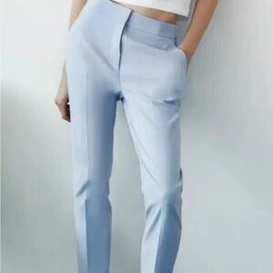 Zara Women's Sky Blue Trousers pants Sz M